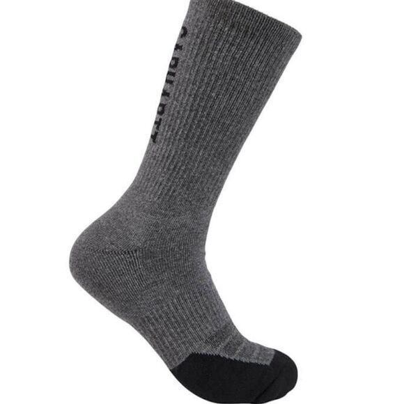 Carhartt Force Midweight Logo Short Crew Sock- 2PK - Picture 3 of 6